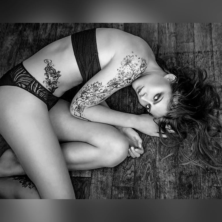 Temporary tattoo "Red Roses"